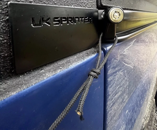 Mercedes Sprinter / VW Crafter Sliding Door Stopping Rail and Lock Guard
