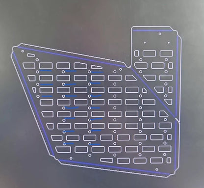 Mercedes Sprinter/ Off-road / 4x4 Overlanding Bonnet Mounted Folded Molle Boards
