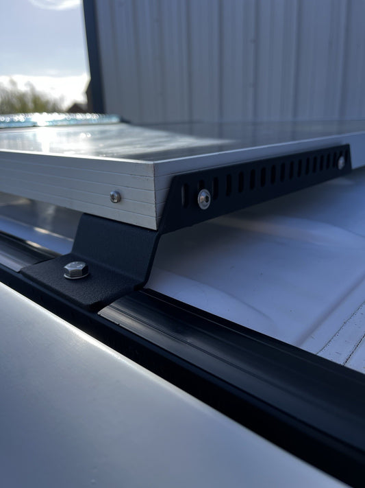 Mercedes sprinter / vw crafter solar panel roof rail mounts