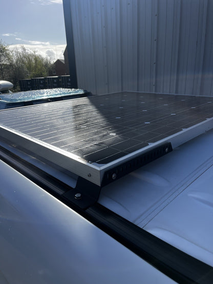 Mercedes sprinter / vw crafter solar panel roof rail mounts