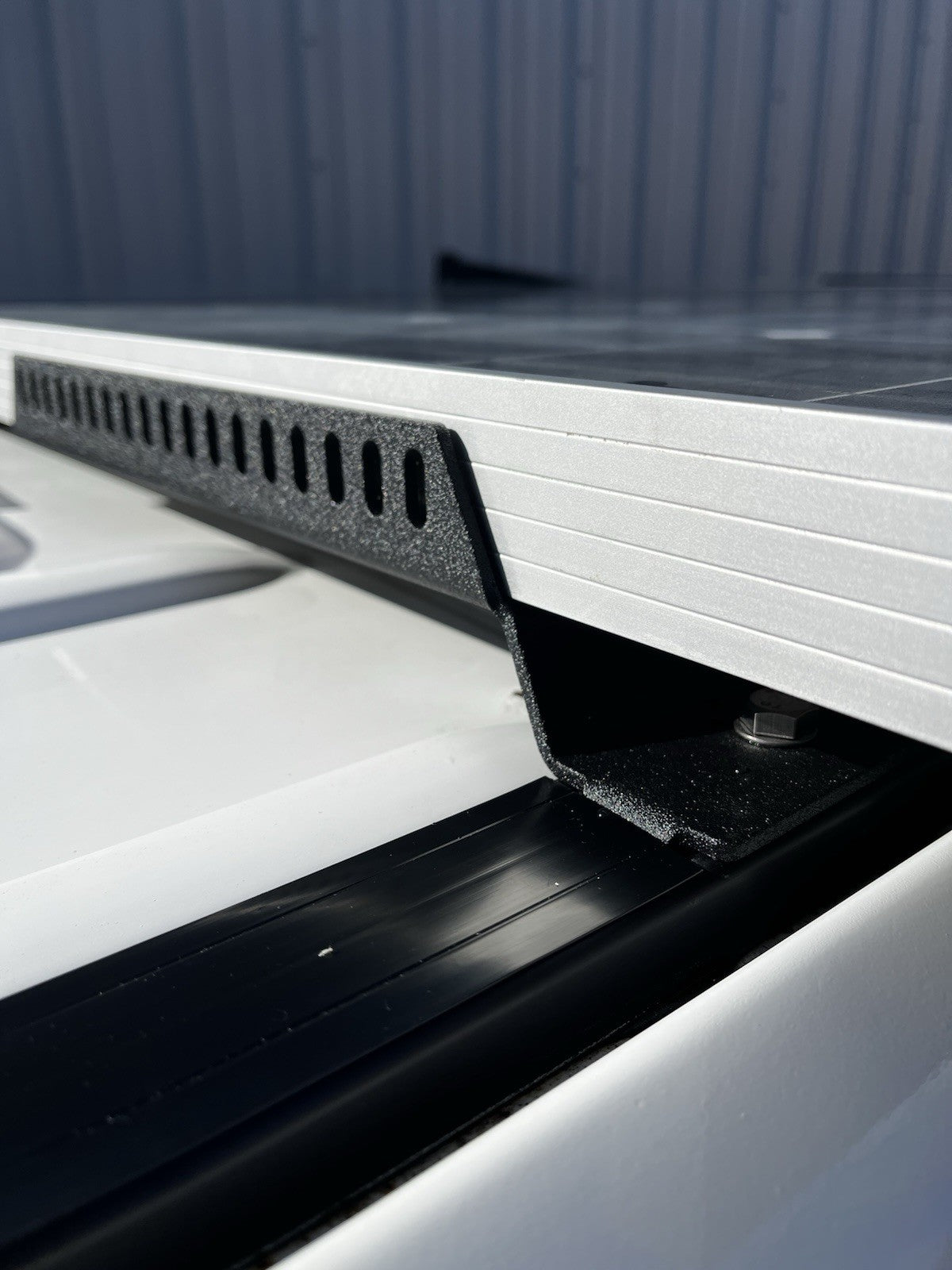 Mercedes sprinter / vw crafter solar panel roof rail mounts